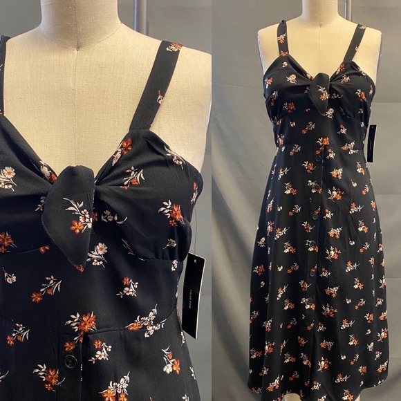 black floral sundress